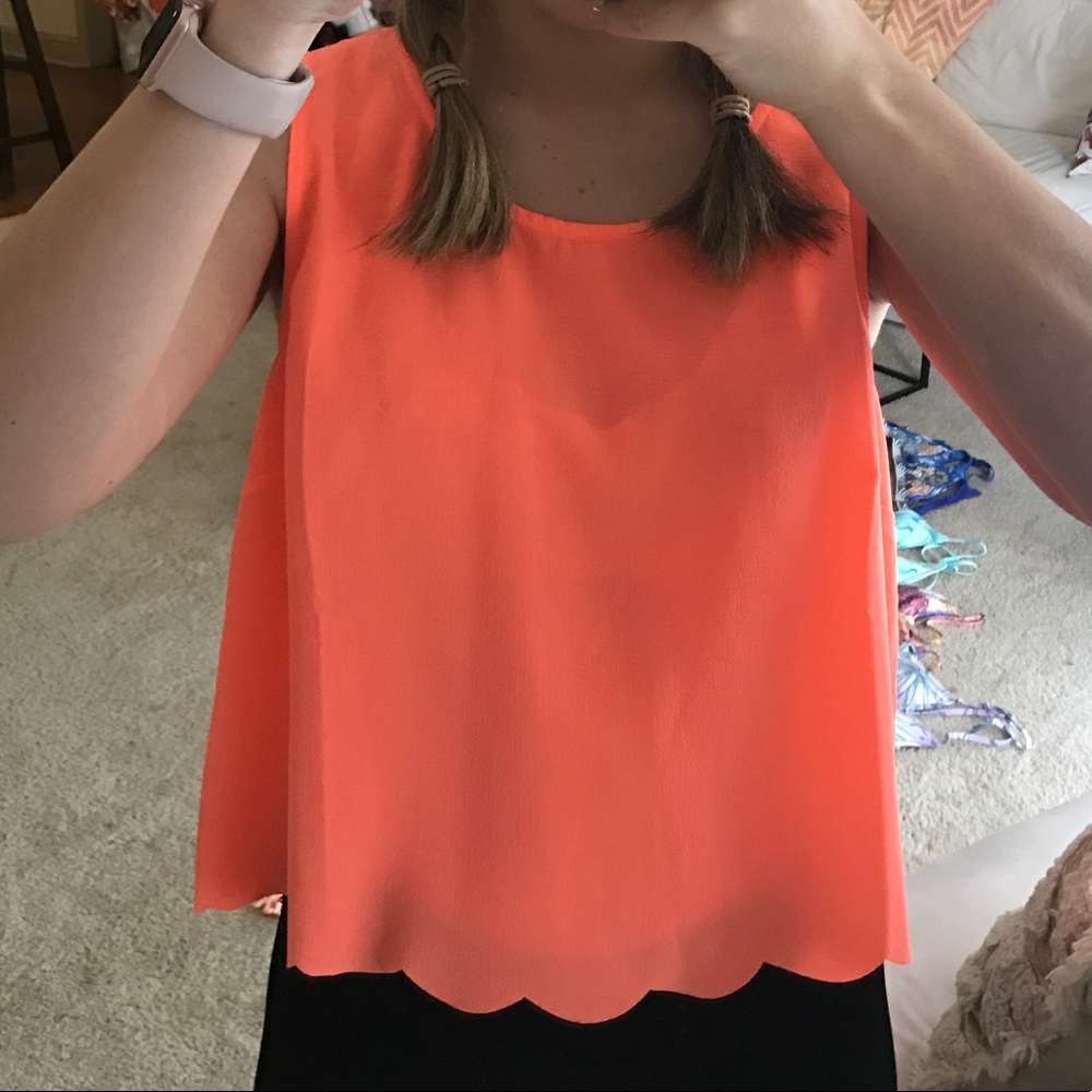 New!! The Impeccable Pig Scalloped tank